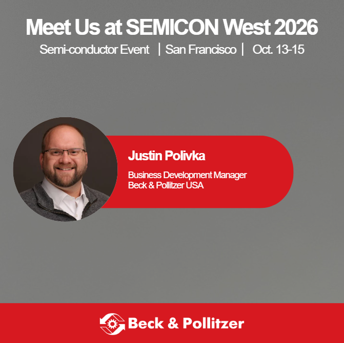 BeckU57444's tweet photo. 📍 Meet Beck &amp; Pollitzer at SEMICON West 2026!

#WeareBeckandPollitzer #SEMICONWest2026 #Semiconductor #IndustrialConstruction #MachineryInstallation #Engineering #Automation #MeetMeAtSEMICON https://t.co/2BOfxyIlf1