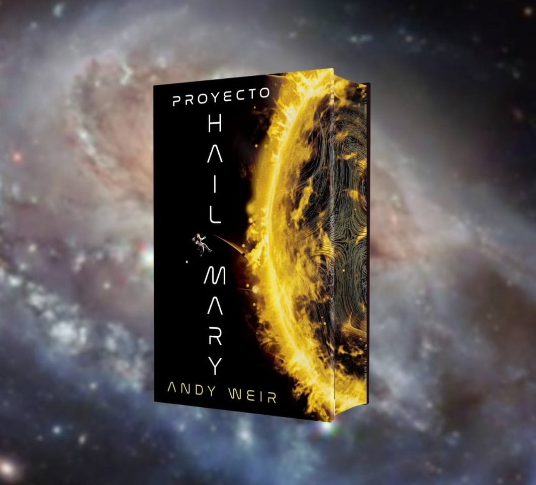 NovaCiFi's tweet photo. Nos unimos al lanzamiento mundial de la edición deluxe de #ProyectoHailMary, de @andyweirauthor con nueva portada y cantos tintados y guardas a todo color.

🔥¡El 3 de diciembre en librerías! 🔥 https://t.co/Bbyfz84iBg