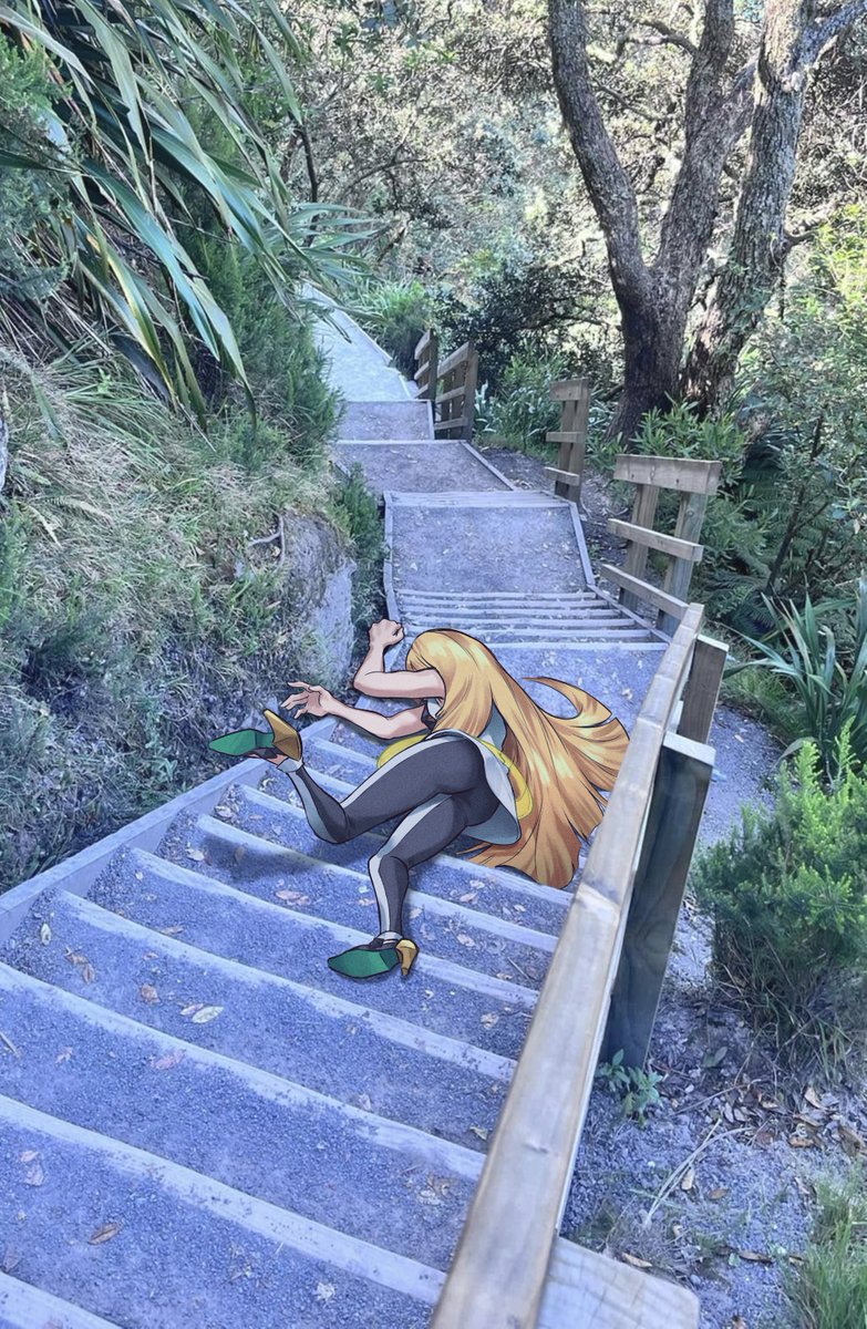 daily lusamine falling down stairs tweet media