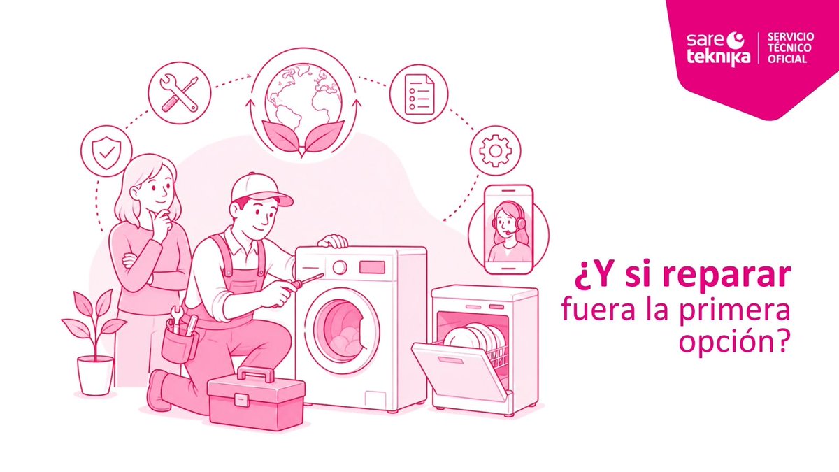 sareteknika's tweet photo. ♻️ ¿Y si reparar fuera la primera opción? 🌍 El objetivo: reducir residuos y aprovechar mejor los recursos.

📲 Llama a #redsareteknika · 944 041 404

Te ofrecemos una reparación profesional, conforme a las especificaciones del fabricante y siempre que la avería lo permita. https://t.co/PoKkT776FO