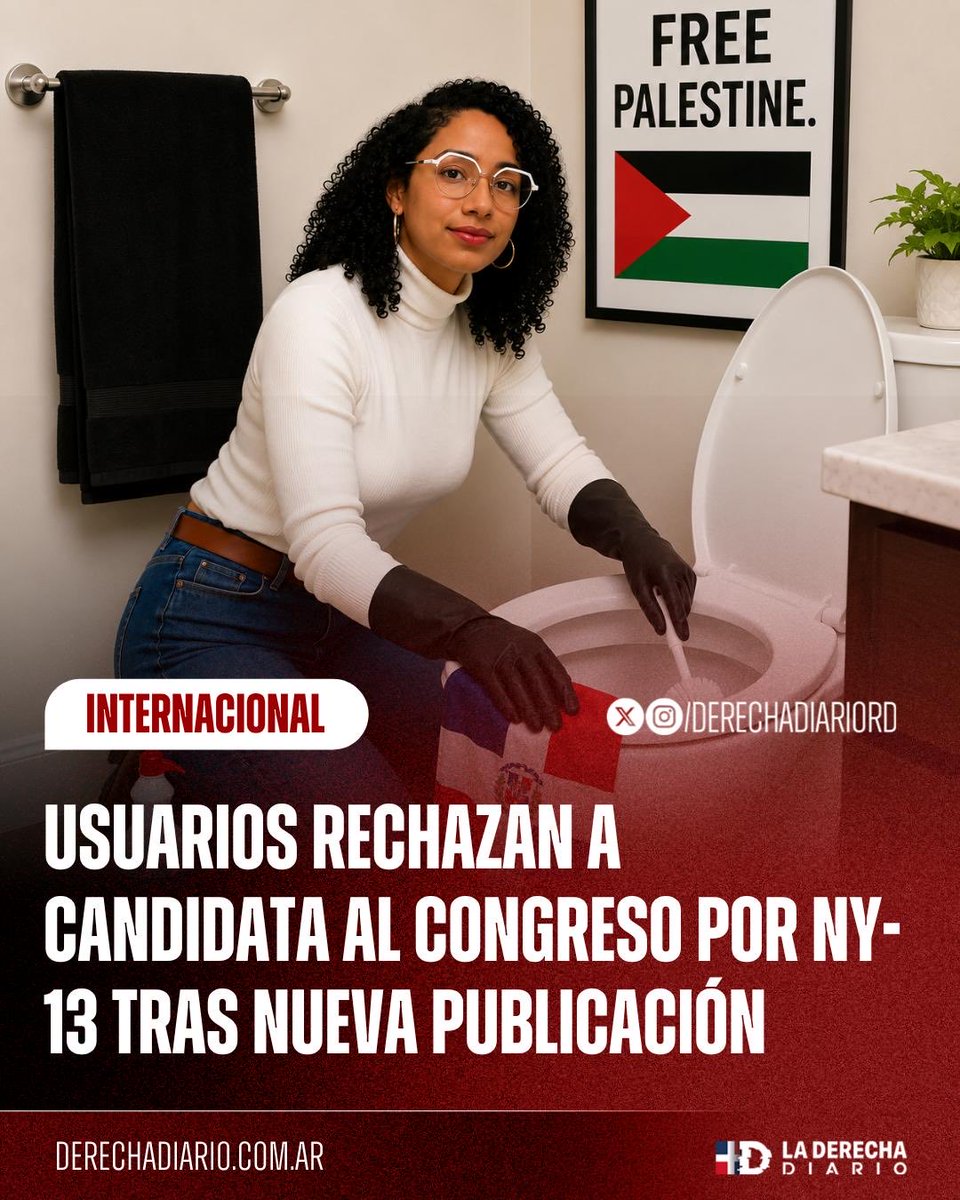 DerechaDiarioRD's tweet photo. 🇺🇸🇩🇴 | Usuarios en redes sociales expresaron su rechazo a la candidata al Congreso por el distrito 13 de Nueva York, luego de que resurgieran declaraciones en las que calificó la bandera dominicana como un “excremento violento”. https://t.co/qrBITapG7K