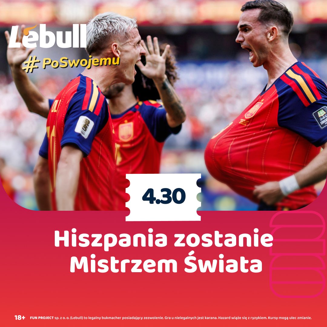 LebullPl's tweet photo. Faworytem Francja, ale najwięcej można wygrać na zwycięstwie Argentyny.
Kto zostanie Mistrzem Świata? ⚽
---
Typuj #WorldCup2026 ➡️ https://t.co/l5UsT0Rj4g https://t.co/Cz8TCo9HDl