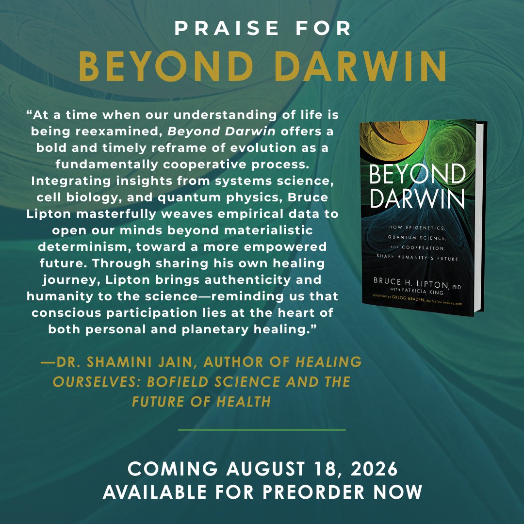 biologyofbelief's tweet photo. You are not a victim of your past—you are the creator of your future.

What is one belief you're choosing to rewrite today?

#ConsciousCreator #BruceLipton #Epigenetics #ConsciousLiving #MindBodyConnection #PersonalTransformation #SelfEmpowerment #NewBiology #BeyondDarwin https://t.co/OZ9biaDLWT