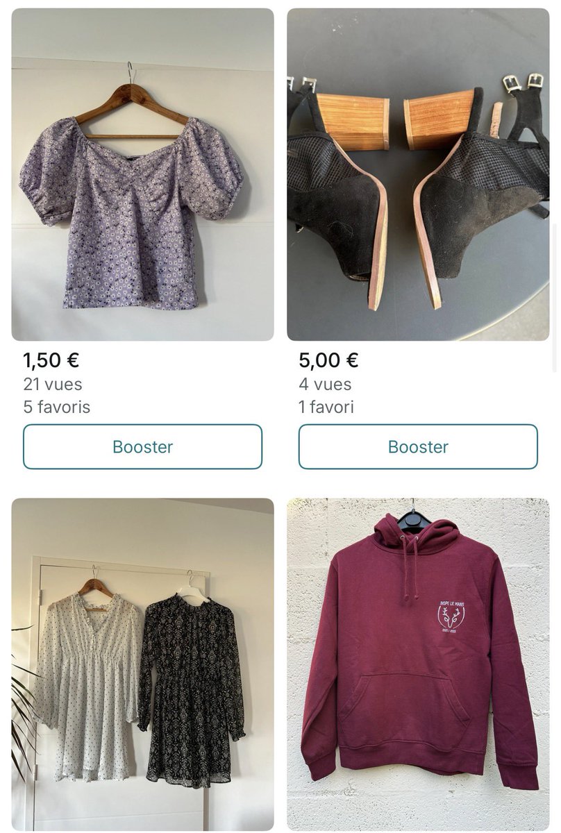 elodie_rhd's tweet photo. Bonjour,
Liquidation dressing femme à découvrir ! 🌞🌼
🌸 Tailles XS-S-M
🛍️ Tout à 3€ maximum !
📦 Envoie rapide, le lendemain et soigné
🛍️ Faites-vous plaisir, à petit prix ! 🤗
🔗 https://t.co/4XE10Z7Mnv
#petit #prix #vinted #goooo https://t.co/Ni7LSygoF7