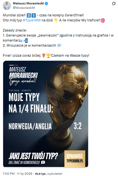 arkadiusz2's tweet photo. @MorawieckiM Według strony https://t.co/5k5NgN2KvE mecz Norwegia-Anglia można było obstawiać do 18, Pański wpis pod którym można było typować ten mecz pojawił się o 19. Mecz Argentyna-Szwajcaria według strony https://t.co/I3eNgtk5Ax można było obstawiać do 22, Pański wpis pojawił się o 23. https://t.co/JcI2m4F62p