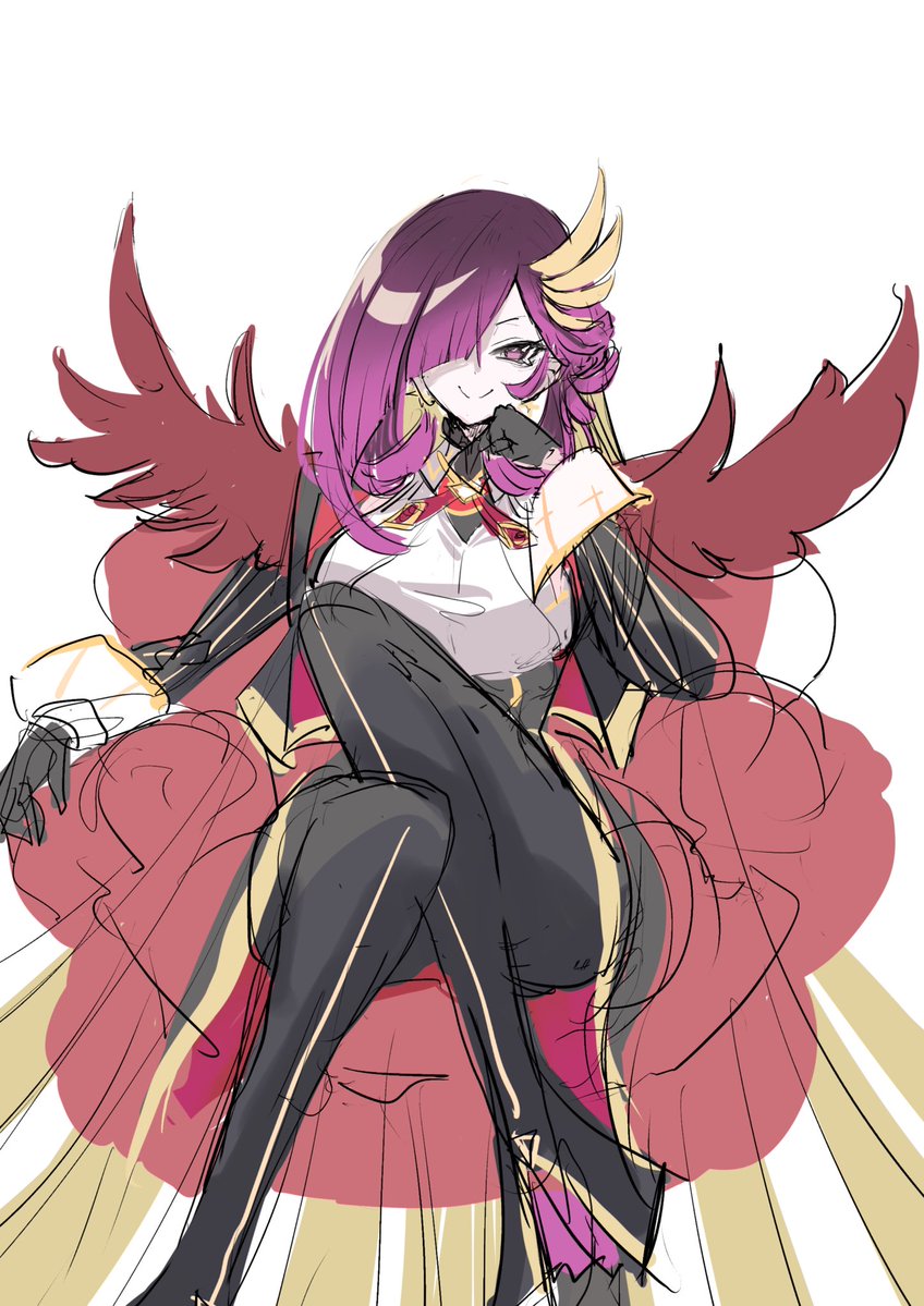2jigenshin's tweet photo. レイズ・ムーンの帳シエロ(遊戯王)
ビジュ好みすぎ。フォーマルな服やパンツルックの服好き。 https://t.co/un9rse5TSM