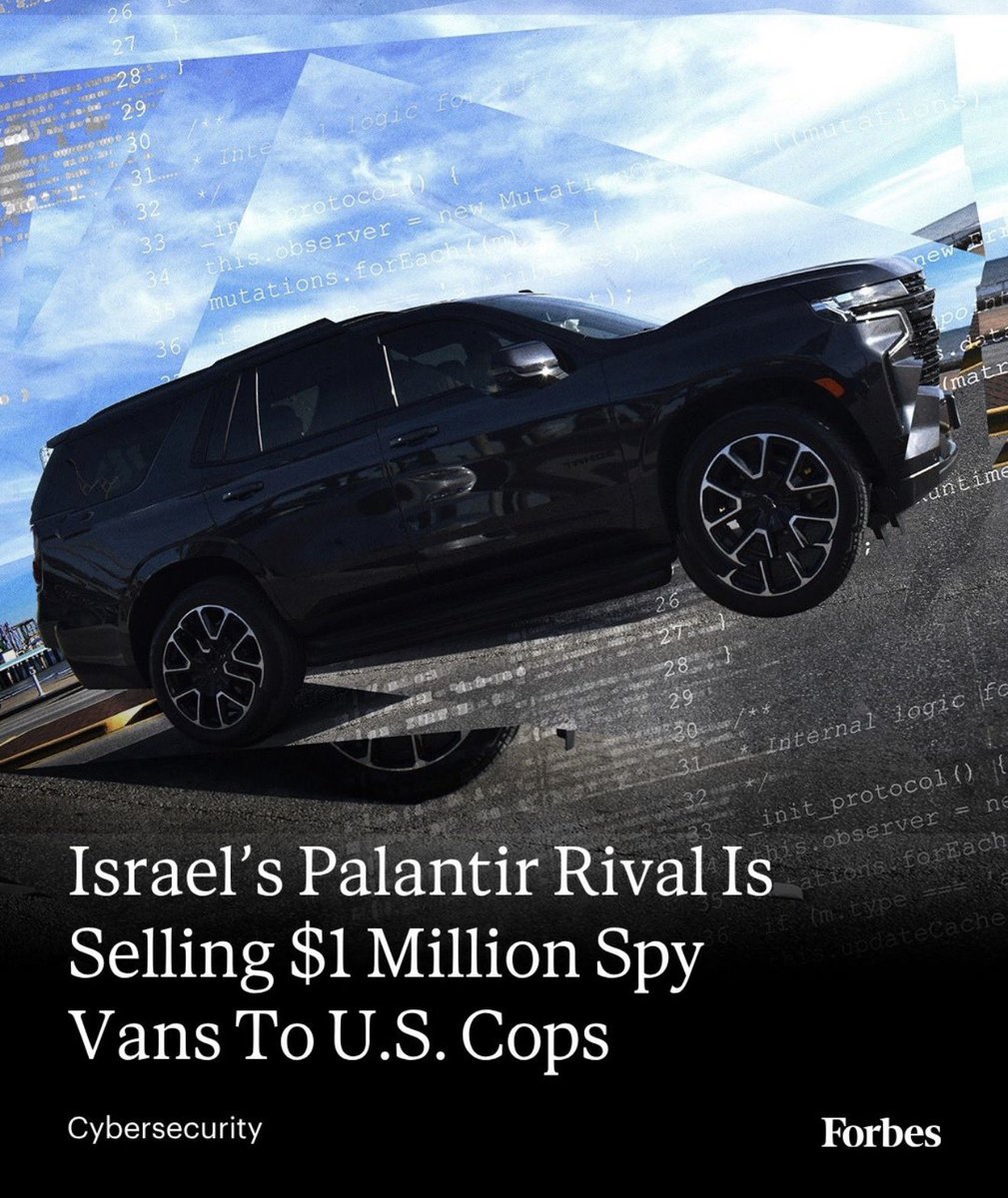 leahfiles's tweet photo. Cognyte, which sells technology to snoop on phone locations is coming to America in tricked out trucks with spy tech. wtf 
(Full article in Forbes) https://t.co/OTDzWFjwEL
