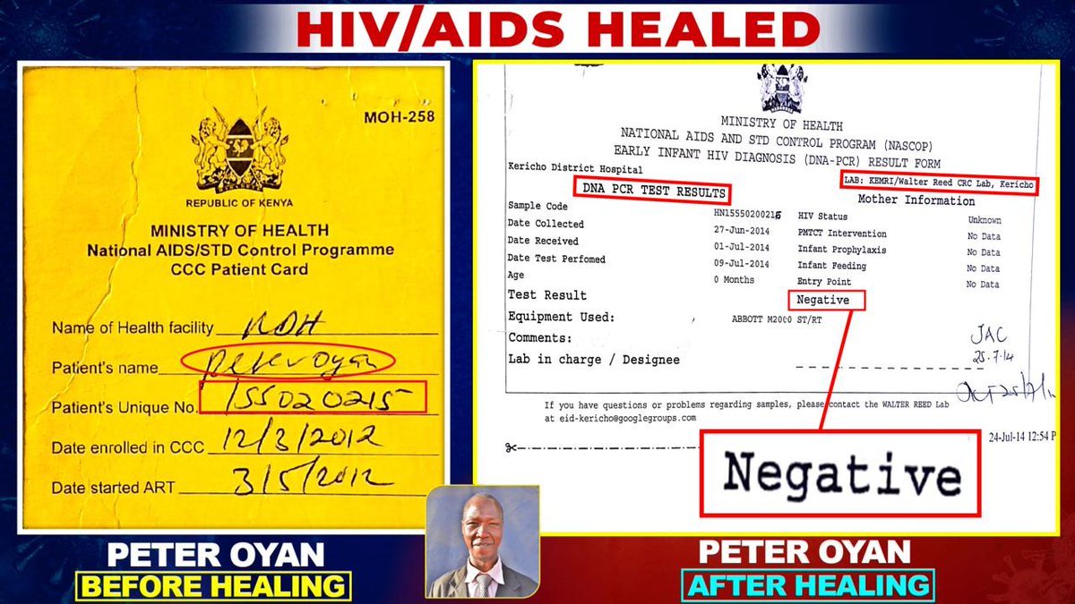 PicotyChelangat's tweet photo. LEGAL VERIFICATION: An Advocate of the High Court has officially confirmed the medical history of Peter Oyan.

​The Evidence: Records verify his entry in the official 2012 ART (Antiretroviral Therapy) register, confirming he was indeed diagnosed as HIV-Positive.

​The Miracle: His latest certified medical results have returned completely HIV-Negative.

​The legal and medical paper trail is clear.

The Miracle passed all test and today, Peter Oyan is happily married with a healthy child. #UnveilingEndRevival
