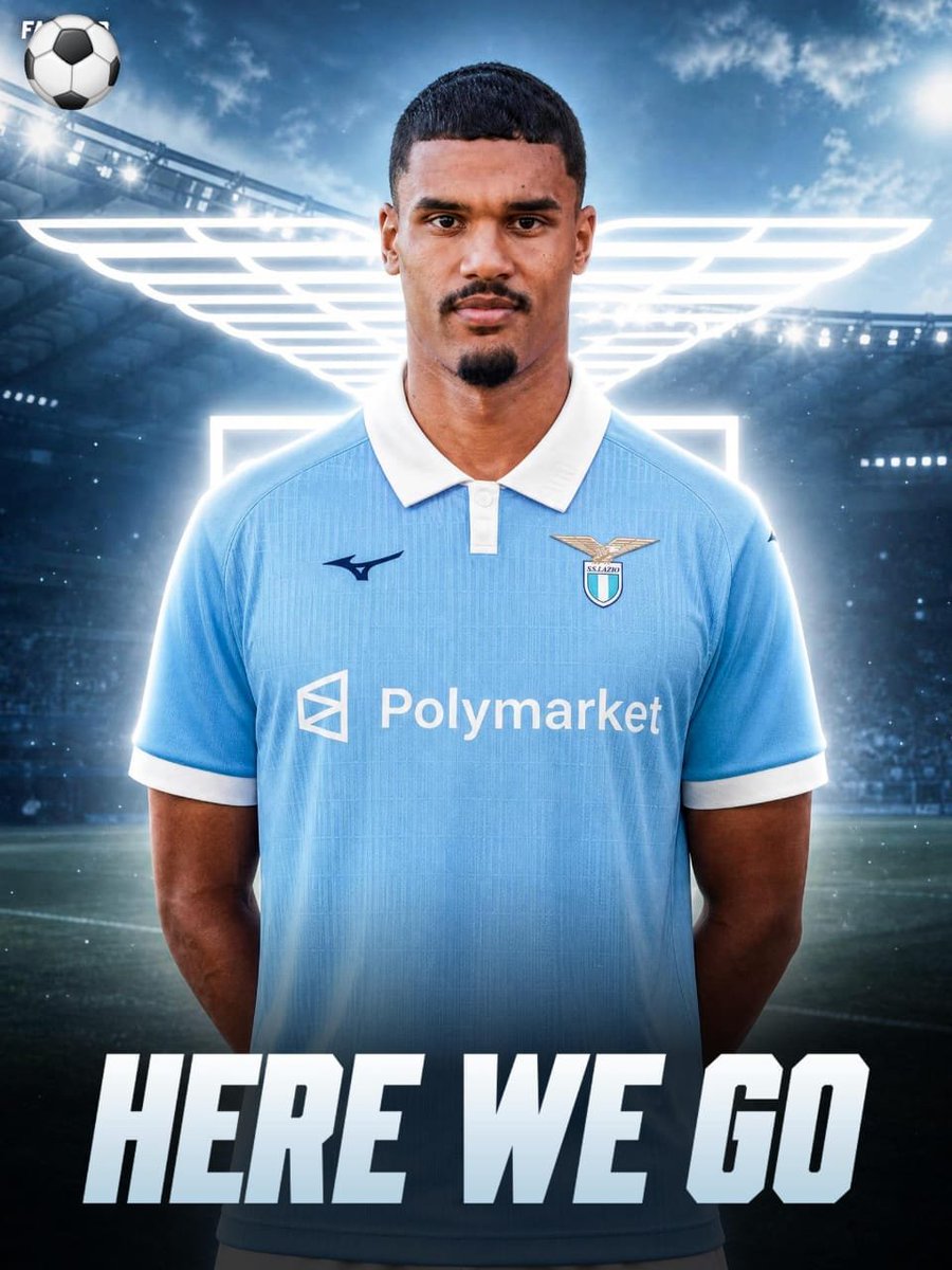 GDangiwa's tweet photo. 🚨🔵⚪️ EXCL: Danilho Doekhi to Lazio, here we go! Deal in place between the centre back and the Italian club on contract terms — contract until June 2029.

Doekhi, in Roma right now for medical tests and contract signing to follow soon. 🦅 https://t.co/fFOxbRbrCl