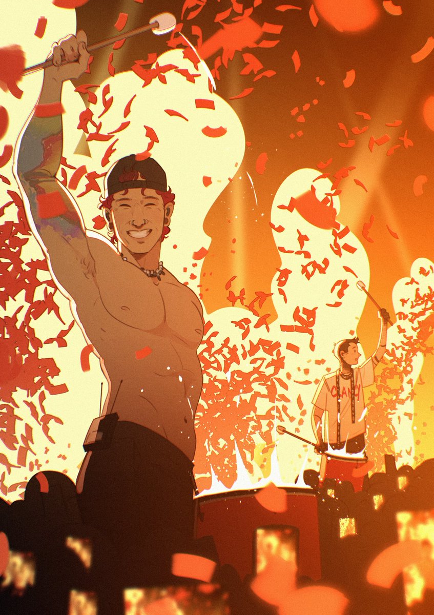 fedzz_z's tweet photo. i saw tøp live a few weeks ago after 10 years of waiting and i just had to draw something❤️💛
#cliqueart #twentyonepilots https://t.co/siGpRvDfPS