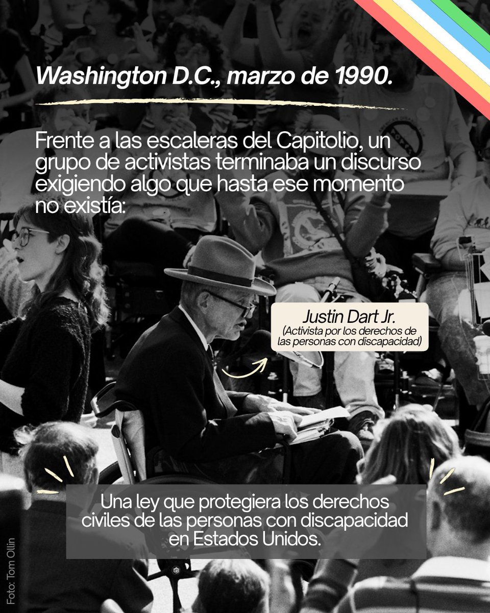 ONUecuador's tweet photo. ¿Sabías que julio es el Mes del Orgullo por la Discapacidad? 🧐

En 1990, el histórico Capitol Crawl impulsó un antes y un después en la lucha por los derechos de las personas con discapacidad.

Conoce esta historia. ⬇️

#MesDelOrgulloPorLaDiscapacidad #DisabilityPrideMonth https://t.co/fp3a1Ieqg0