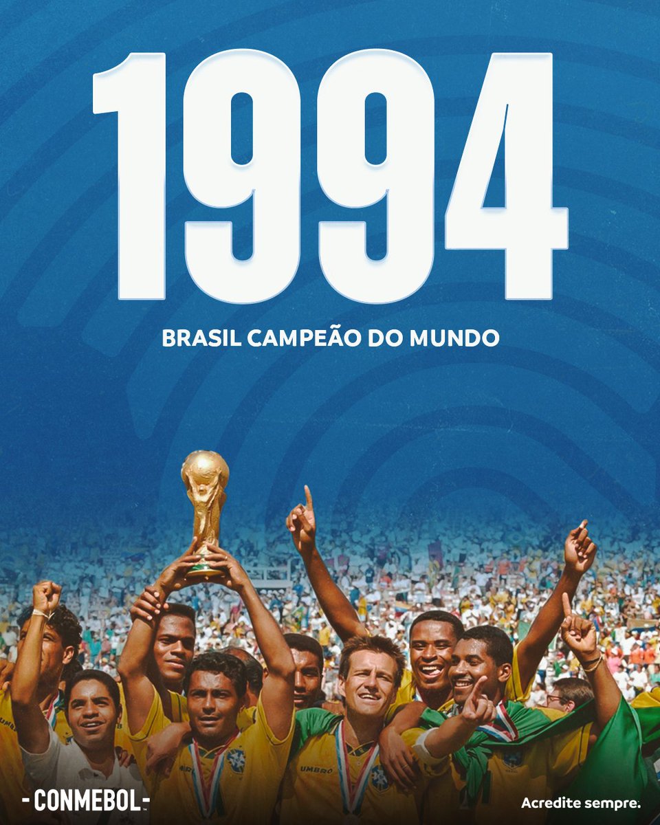 CONMEBOL's tweet photo. Aniversário do título brasileiro nos Estados Unidos! 🇧🇷🏆

#CreeEnGrande https://t.co/aXVwWWwY7b