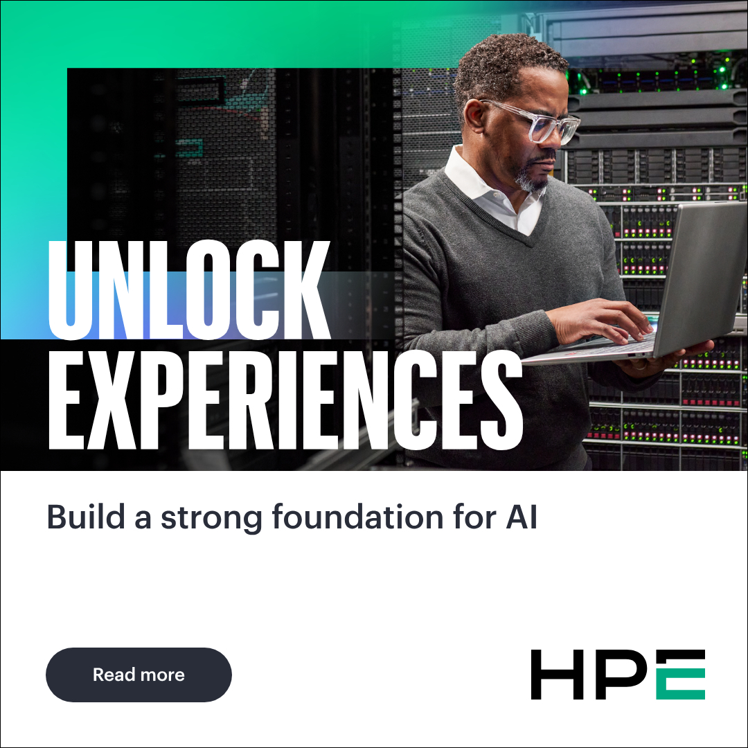 HPE's tweet photo. Discover four priorities for a network with better user experience and AI-ready performance.
