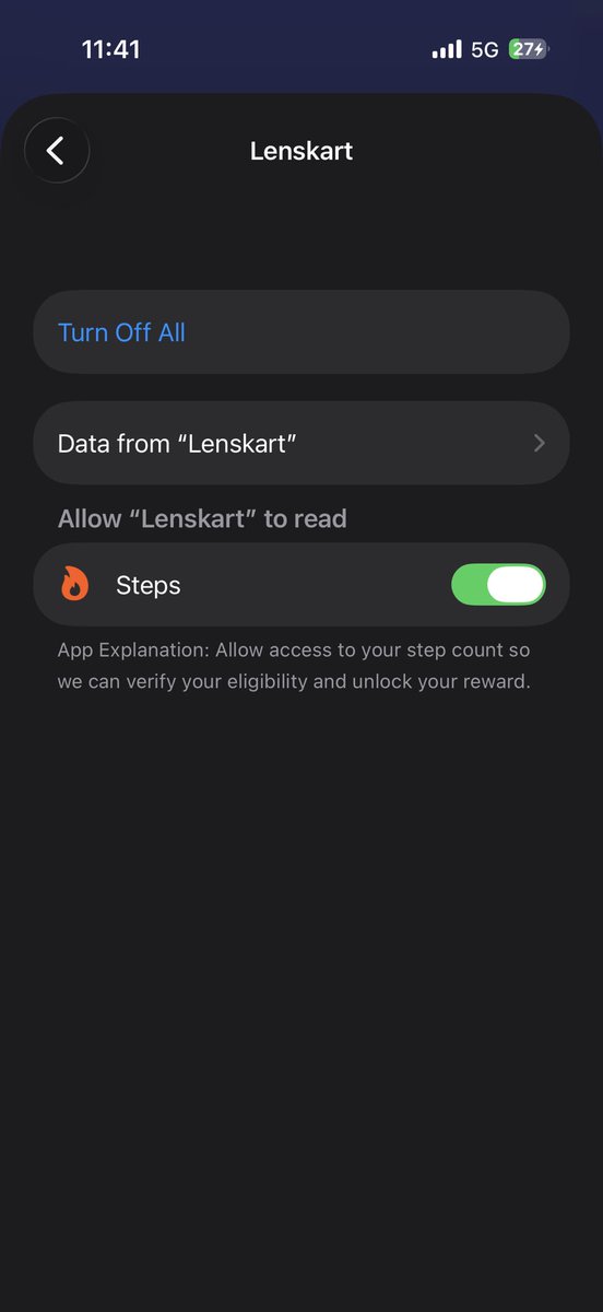 akashLogs's tweet photo. Extremely disappointed with @Lenskart_com .
already completed 20000 steps for free frame challenge, but i’m unable to sync my apple health steps data in the lenskart ios app despite enabling all the required permissions.
This is not fair. Attaching all the proofs.
@peyushbansal https://t.co/lSQpKP8Qu6