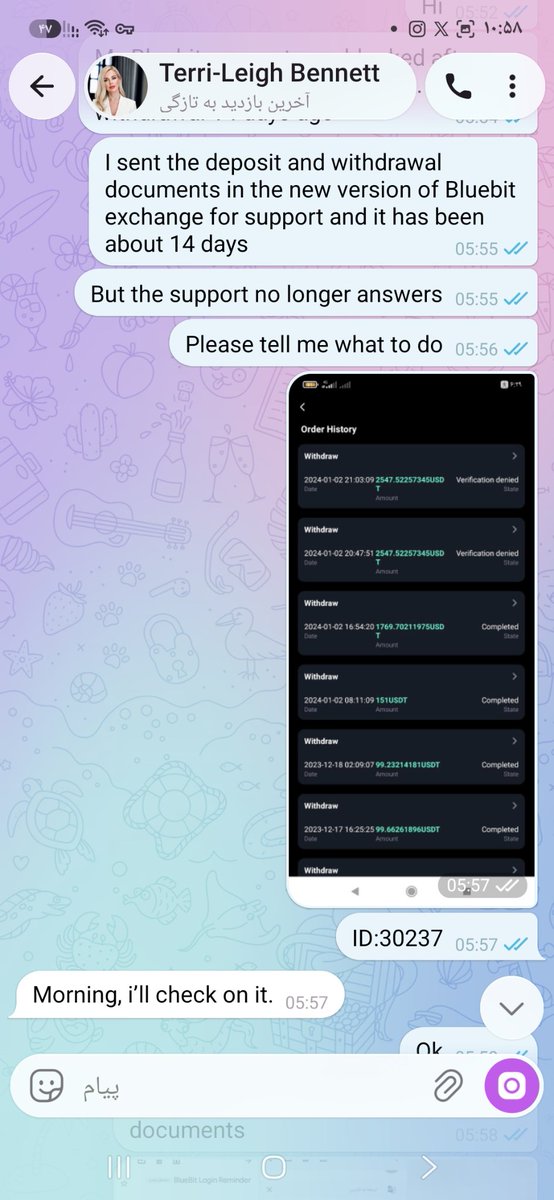 JaYaghob's tweet photo. @Bluebit_io زمانی که صرافی بلوبیت فهمید دارم از صرافی برداشت می زنم برداشت من‌درآوردی مسدود کرد و الان ۳ سال هست اجازه برداشت نداده بهم.
فقط فرار کنید https://t.co/QBkie81beI