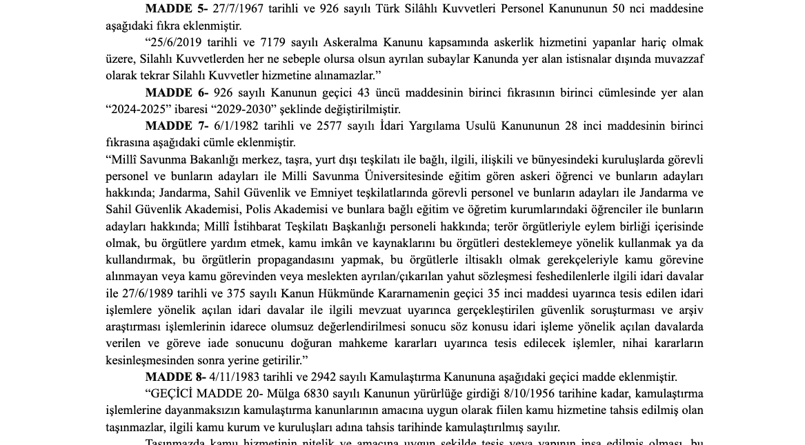 CBoylug's tweet photo. Resmi Gazetede yayınlanan 7588 sayılı Kanunla, 2577 sayılı İdari Yargılama Usulü Kanununun 28 inci maddesinin birinci fıkrasına aşağıdaki cümle eklenmiştir.

Yürütme,mahkeme kararlarını dahi uygulamam diyor(!)

Soran olursa Türkiye Cumhuriyeti HUKUK DEVLETİ
#KHKİhraçlarıSiyasidir https://t.co/iXY1UspoyU