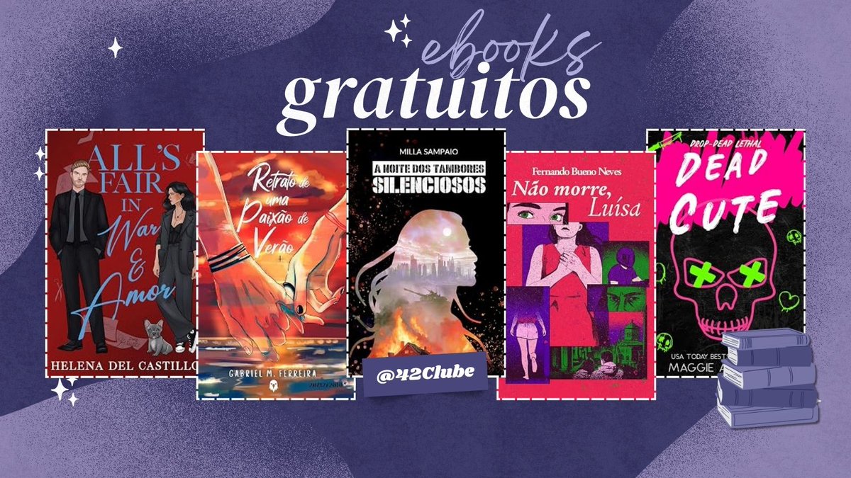 42Clube's tweet photo. ☕︎ E-books GRATUITOS hj 13/07
                                             — a thread 💜 https://t.co/jBpqJEDAlT