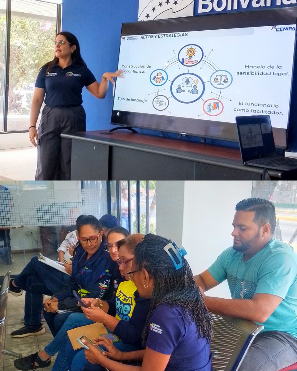 CenipaVe's tweet photo. ¡Comprometidos con la vida marina! 

​Finalizamos la jornada de capacitación sobre el sistema SIRENA con 48 funcionarios del MPPPA en Zulia. Un espacio fundamental para aprender a documentar y registrar las interacciones entre nuestra actividad pesquera y los mamíferos acuáticos https://t.co/zbcaD8hstz