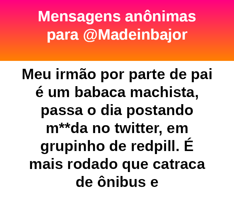 madeinbajor's tweet photo. Uma boa irmã.  #bajo42966 https://t.co/YnvW41mes2