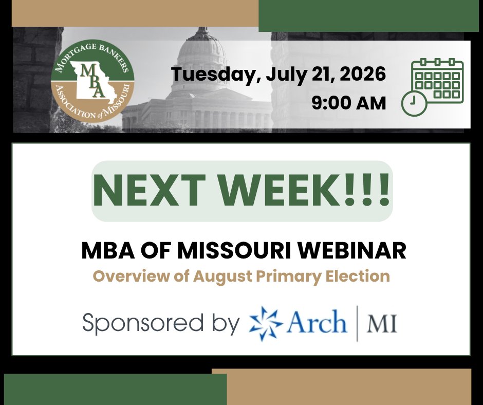 MBAofMissouri's tweet photo. ⌛NEXT WEEK, MBA of MO will host a webinar for all registered members!
Register for the webinar at this link: 🔗 https://t.co/XivtC6HRg0 ⚠ Participants will need to register for the webinar in order to attend.
#Webinar #July #MBA #Missouri #Online #Register #NextWeek #Election https://t.co/jvzAQi2de8