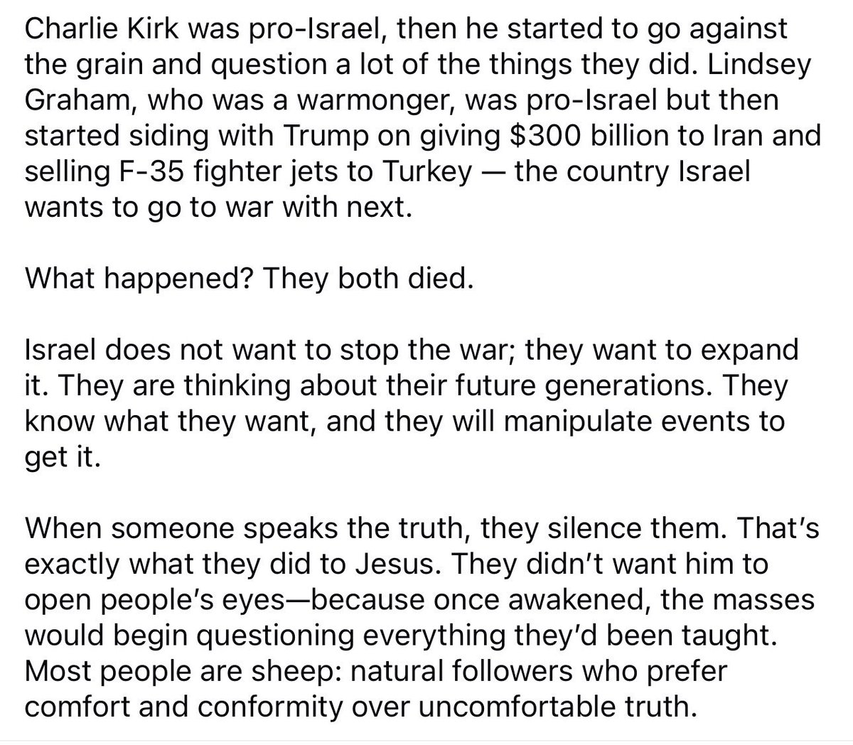LucidAllDay's tweet photo. @ConstitustionX This is the TRUTH!!! Israel is DANGEROUS!!! https://t.co/UAVcgaBX3Z