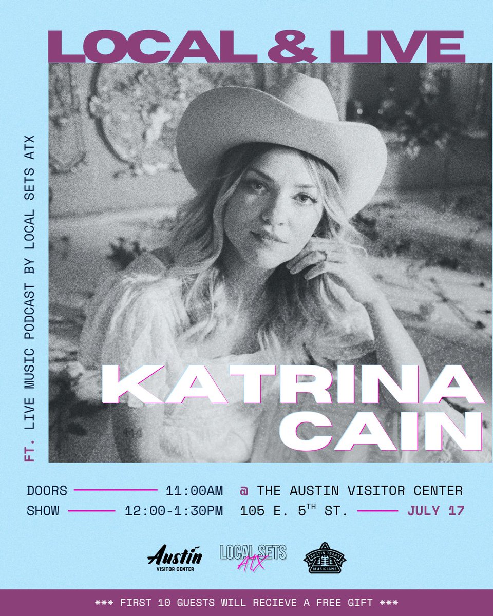 musicaustin's tweet photo. Midday music session in the Live Music Capital of The World ®. 🎸 🌎
Catch @LocalSetsATX at the @atxvisitorcenter for a live recording with @katrinacainmusic. It’s free, it’s local, and the vibes are unmatched. 🙌

🍺 FREE non-alcoholic drinks from @berobrewing! https://t.co/VA1l1ytfca