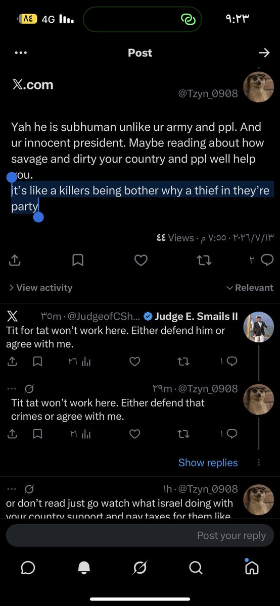 Tzyn_0908's tweet photo. @JudgeofCShack @AFreeMind_ @AliAbdelaziz00 Did i say he is a good man ?
What’s the problem if any bad guy lives in a teerorist country that have 220 years of wars and killings people and support the biggest genocide in humanity? https://t.co/8EUTzf1nXd