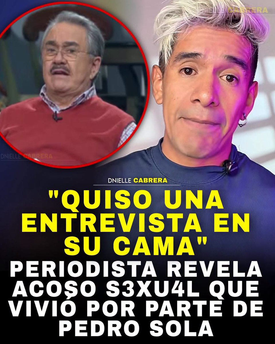 DnielleCabrera's tweet photo. 🚨 LE LLUEVE SOBRE MOJADO A PEDRO SOLA, SALE NUEVA ACUSACIÓN!

En medio de la tormenta que enfrenta Pedro Sola, el periodista y DJ Pável Gaona volvió a contar algo que vivió con el conductor de Ventaneando.

Todo comenzó en una fiesta de Halloween de 2017, donde participó como DJ junto con Sola. Durante una fotografía para el evento, con la espalda descubierta por su disfraz, asegura que Sola metió la mano intentando llegar hasta sus glúteos. Tiempo después, cuando Gaona trabajaba en la revista Chilango y buscaba concretar una entrevista con el conductor, la conversación por WhatsApp dio un giro incómodo: al preguntarle dónde le gustaría realizarla, Sola habría respondido “en mi casa, en mi c4ma”, lo que llevó a Gaona a cortar la comunicación y cancelar la entrevista.