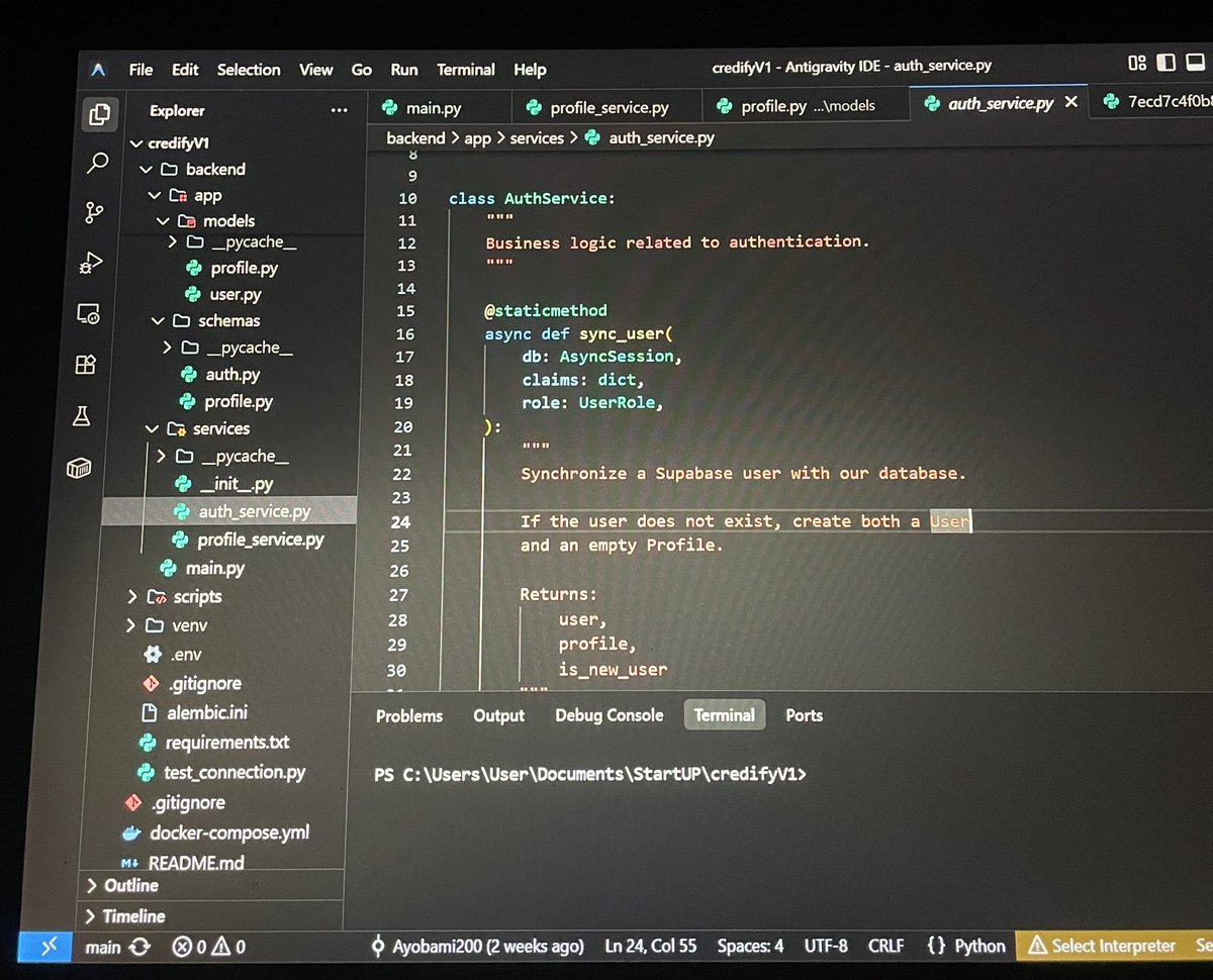 ayobamibuilds's tweet photo. I spend most of my time building backend systems, APIs, and AI-powered applications.

The tweets are casual.

The code is serious. https://t.co/KnBW4jlN0q