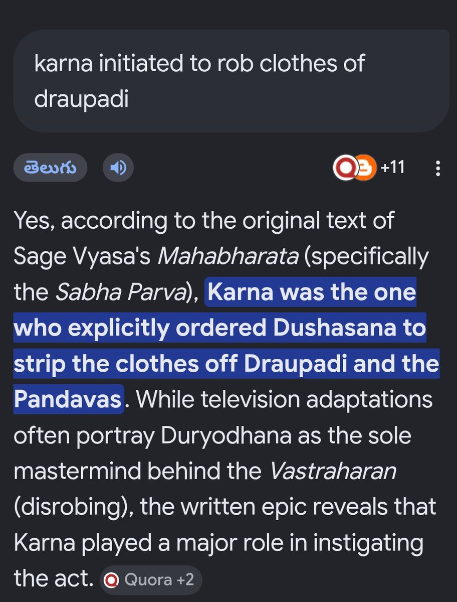 KashyapSuraaj's tweet photo. A hero cant potray a villain &amp; glorify him ...already Hindus are fighting with evil forces in real life ..whats the point in glorifying a  villain who initiated to rob the clothes of a women infront of everyone 

Source : Vyasa Mahabharata 

Can post hundreds of sources https://t.co/AtkccDMOWX
