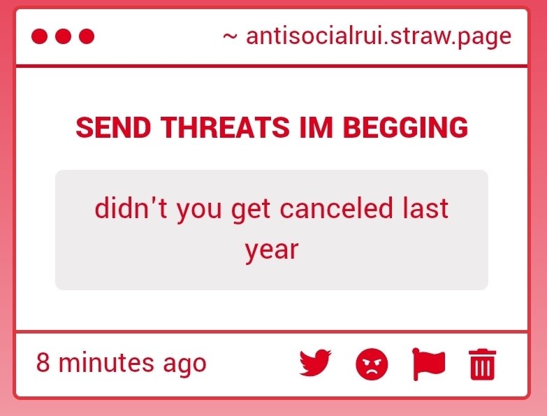 antisocialrui's tweet photo. yeah 90% of it was fake bullshit though or stuff from when i was still a minor it was a funny time though!☺️ https://t.co/fBk2b46xAC