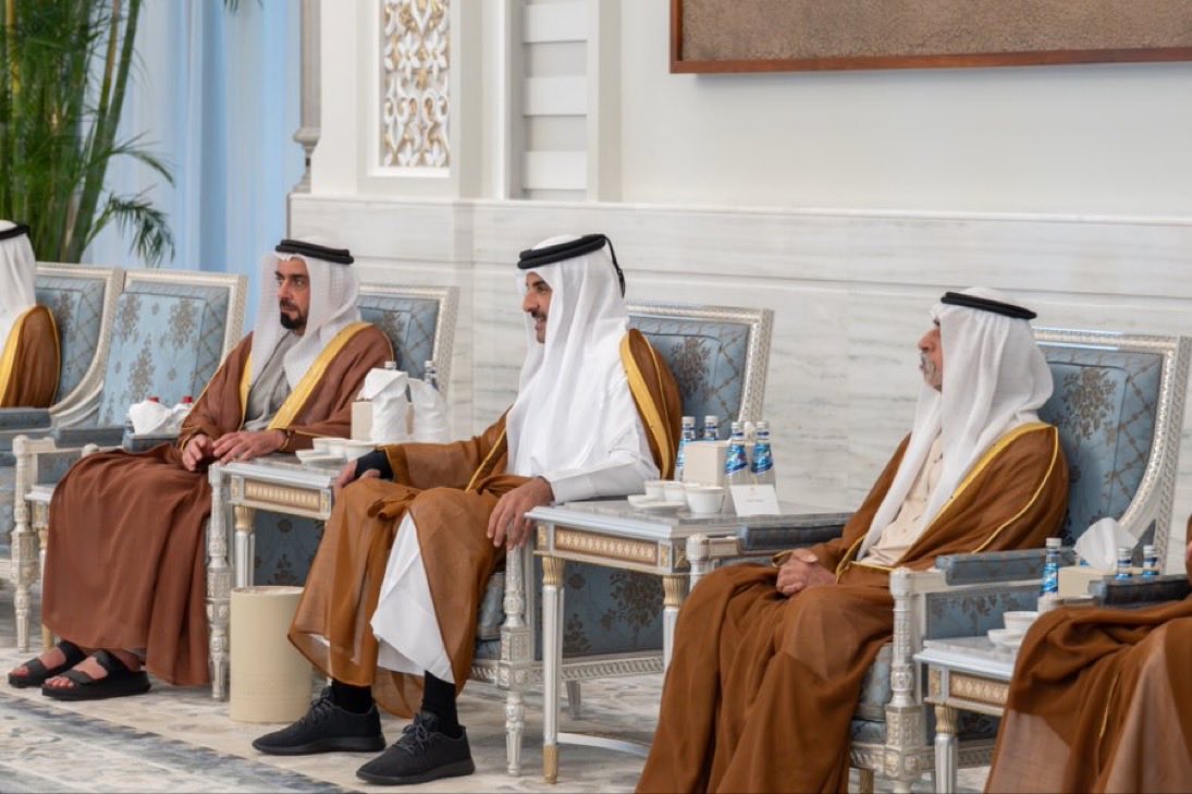 NOUF_ALTHANI_00's tweet photo. سمو الأمير يستقبل الفريق سمو الشيخ سيف بن زايد آل نهيان نائب رئيس مجلس الوزراء وزير الداخلية بدولة #الإمارات العربية المتحدة الشقيقة 🇦🇪🇶🇦 #الامارات #قطر https://t.co/PmQxAnCrY7