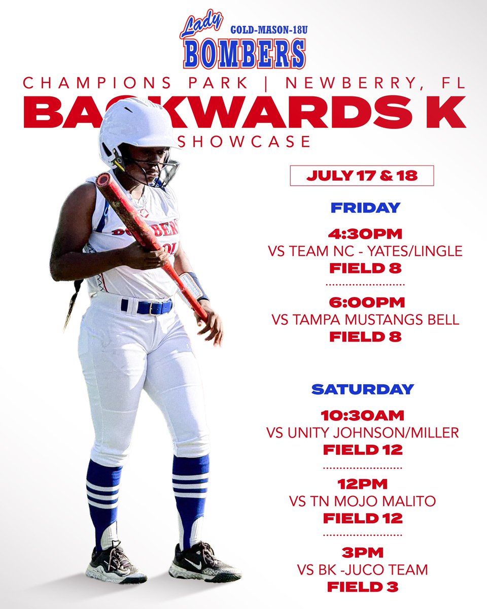 bombers_18u's tweet photo. See you @BackwardsKJax this Friday! Let’s go! 🥎🔥💪 https://t.co/1Df8yLiT3b