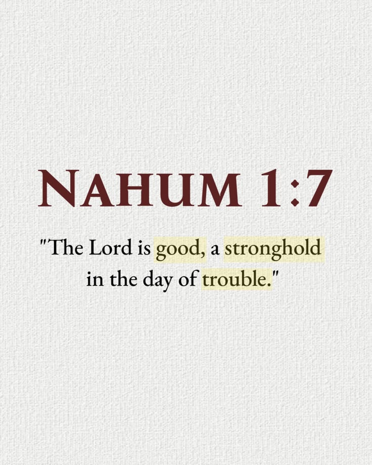 DKINGDOMOFGOD's tweet photo. Nahum 1:7 https://t.co/n36wLH24xd