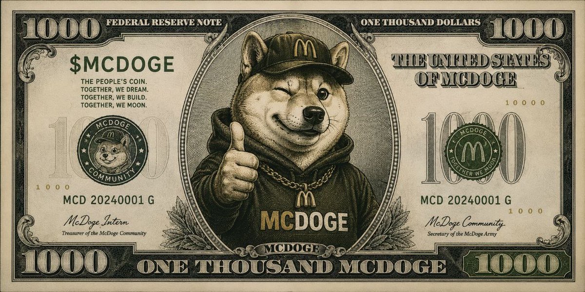 abims321's tweet photo. @MCDOGEintern1 @cryptofergani @catznfa 

Most people dream of $1B profits.

Few have the conviction to hold before the crowd arrives.

Maybe $MCDOGE is that opportunity.

🐕💎🍔
#MCDOGE #Crypto https://t.co/RHeabjDO7r