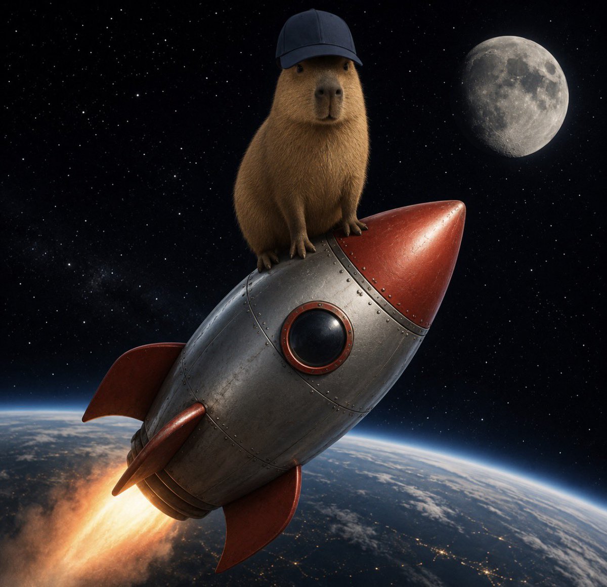 CapyCapybaraSol's tweet photo. Capy go to moon now https://t.co/YYVlAV3zmW
