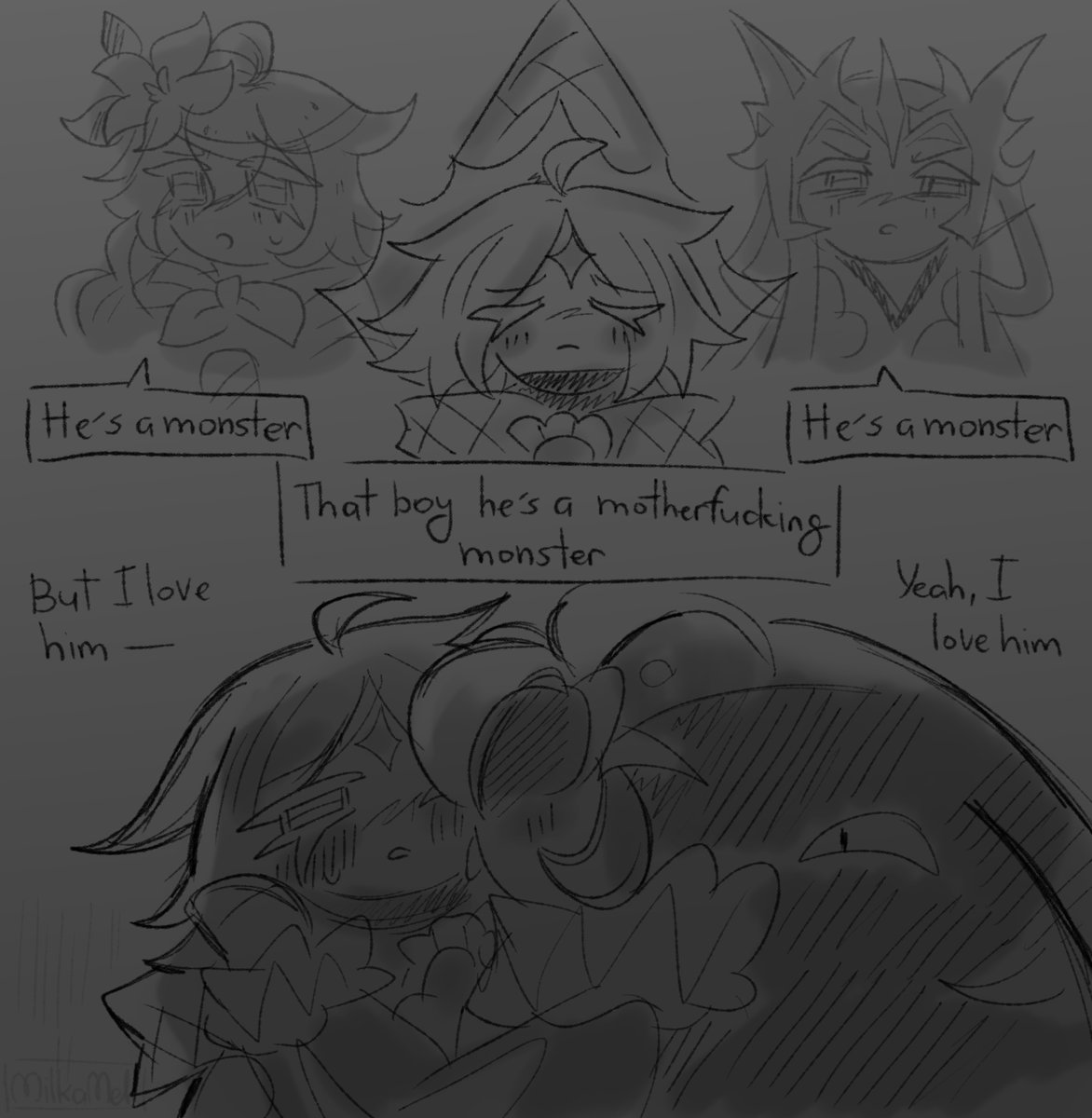 milkamel_'s tweet photo. That one nightcore song that's lowkey sdvn-coded
#shadowvanilla https://t.co/NBbjLFi8pn