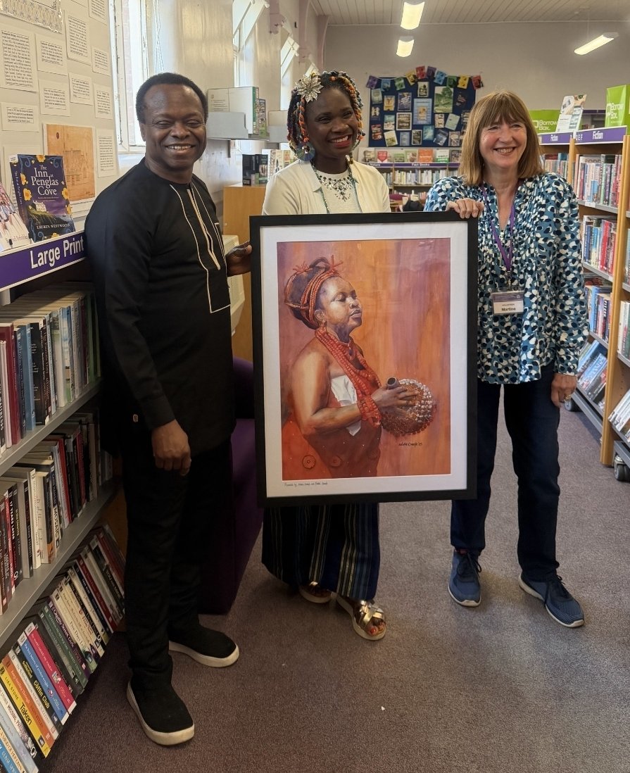 ndukaomeife's tweet photo. Day 2 – Art Video Challenge

"Art remembers what moments cannot hold."

Created to commemorate the Easingwold International Festival 2025, this painting is a tribute to culture, connection, and the spirit of community.

Proudly donated by Nduka Omeife and @bethelomeife1 to the Easingwold Community Library, where it will continue to inspire visitors for years to come.