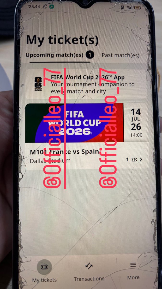 LeoAlvairo's tweet photo. Wts Fifa world cup Semi finals 2026

Semi Final

France 🇫🇷 VS Spain 🇪🇸
Cat  3 - Only 1 ticket

Pc me

#France #Spain #fifaworldcup https://t.co/Jmg31IAppM