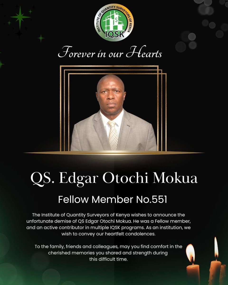 MotoMushene's tweet photo. Institute of Surveyors Kenya mourns Edgar Mokua, who died after being drugged by a mchele lady at Club Ibiza, Lavington Mall https://t.co/u0g3QXaRDU