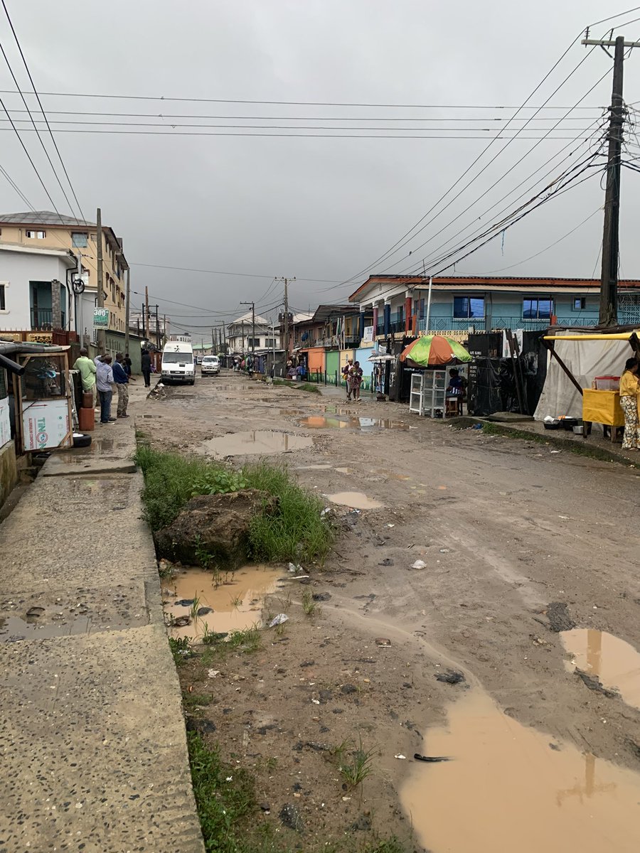 FemiOBams's tweet photo. @femigbaja 
@officialABAT 
Good day sirs
We need help in this area 
Agunlejika street, the road is really bad very bad to the extent that cars get spoilt in the large pot holes.
Rumor has it that the road is in between itire mushin and ijesha surulere.. pls help us fix this road. https://t.co/yWX5u7j1rO