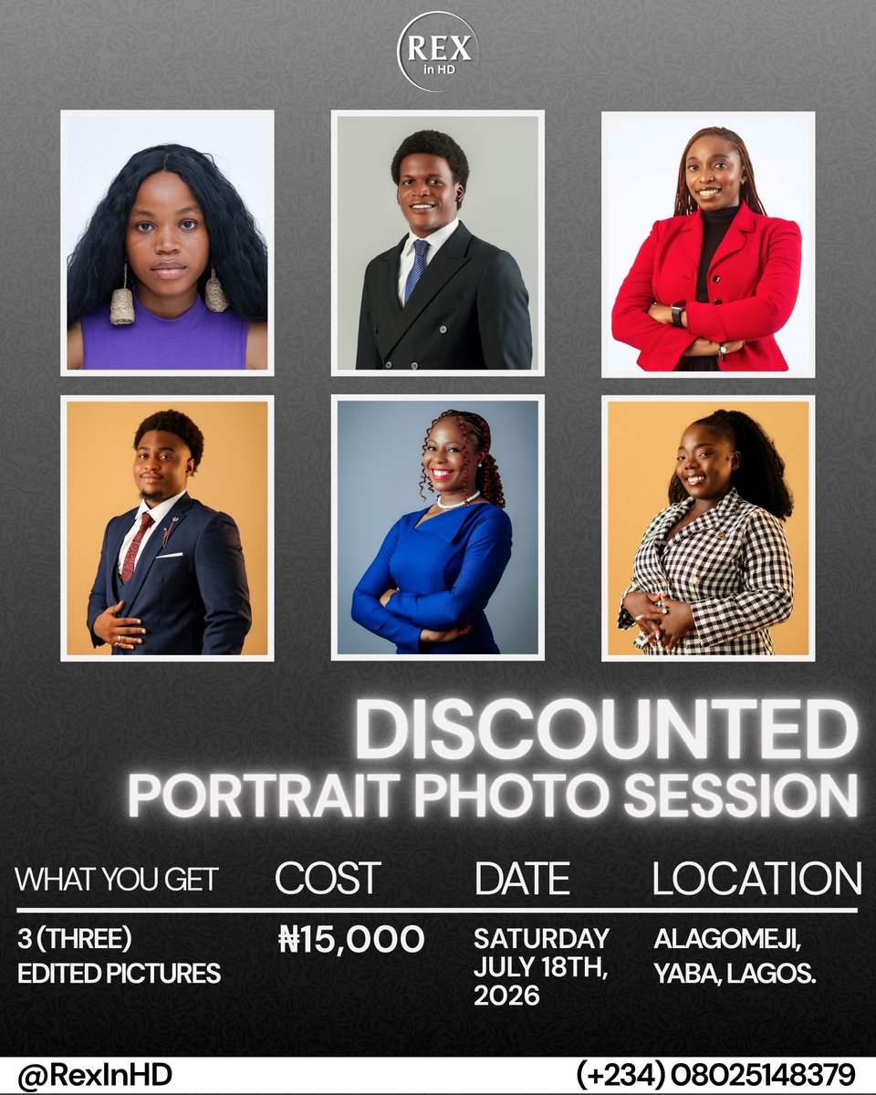 RexInHD's tweet photo. Don't miss this ONE-TIME OFFER! Get your professional portraits at a huge discount!

Contact us NOW!! https://t.co/kUIOBJmXmi