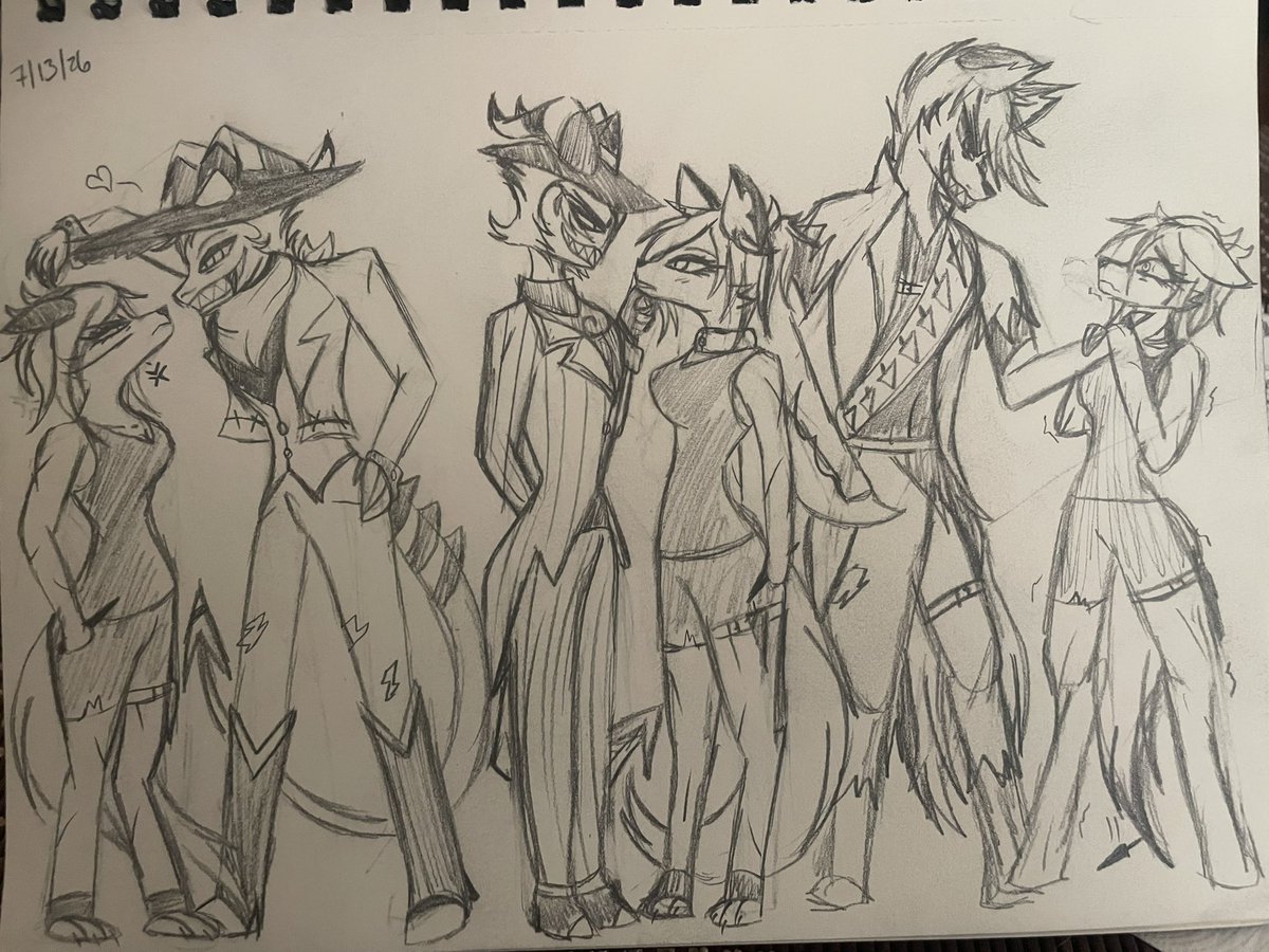 CookieWolf98's tweet photo. Razor looking up to someone 
#Striker #Crimson #OC #sketch #lookingup #helluvaboss #HelluvaBoss‌fanart https://t.co/hvCOX1SFmr