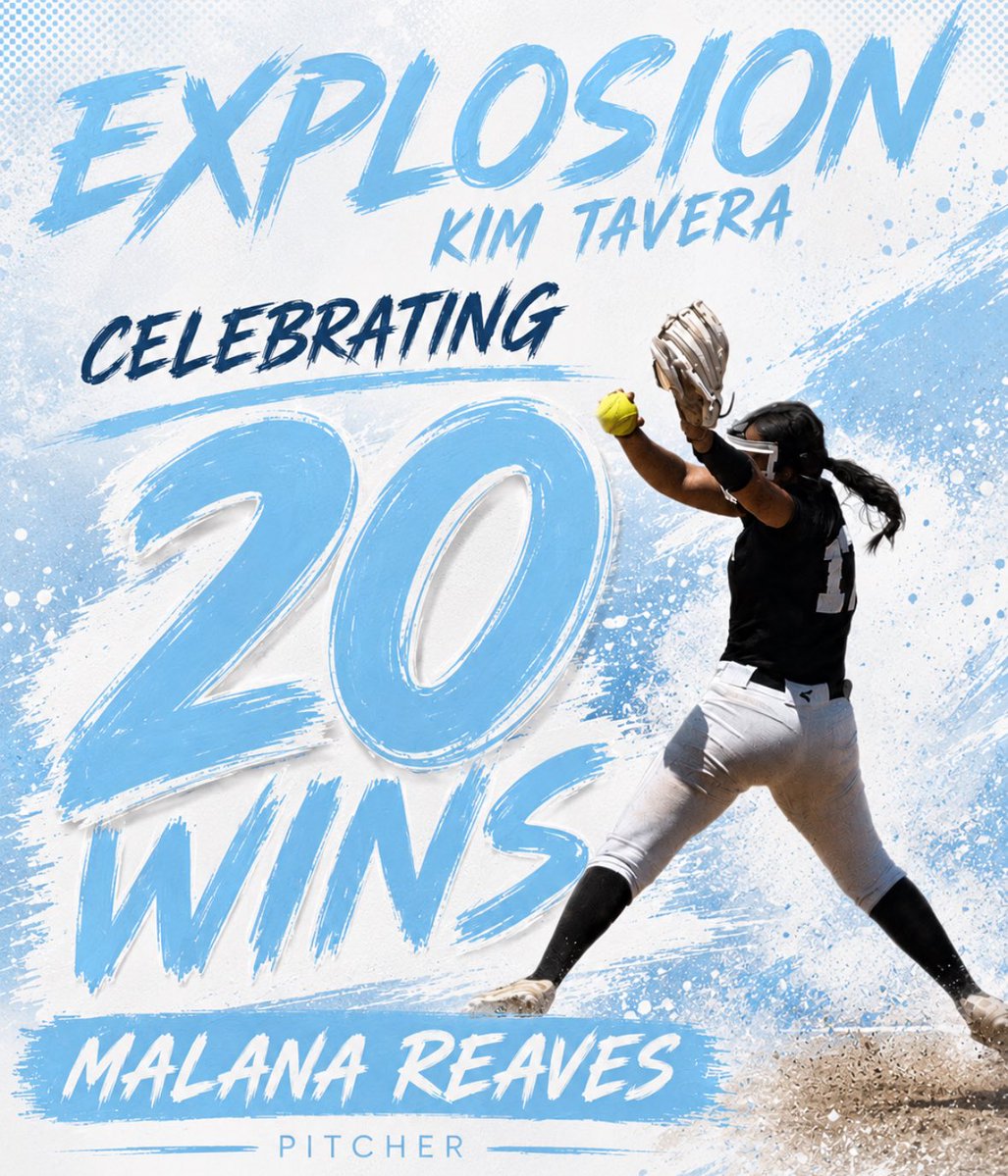 Malana2k12's tweet photo. 20 Wins in the circle this Spring/Summer!!! Super proud of reaching this milestone. Definitely one of those accomplishments that would never happen without the help of my amazing teammates and coaches 🩵🤍 https://t.co/N5RAKr8b0n