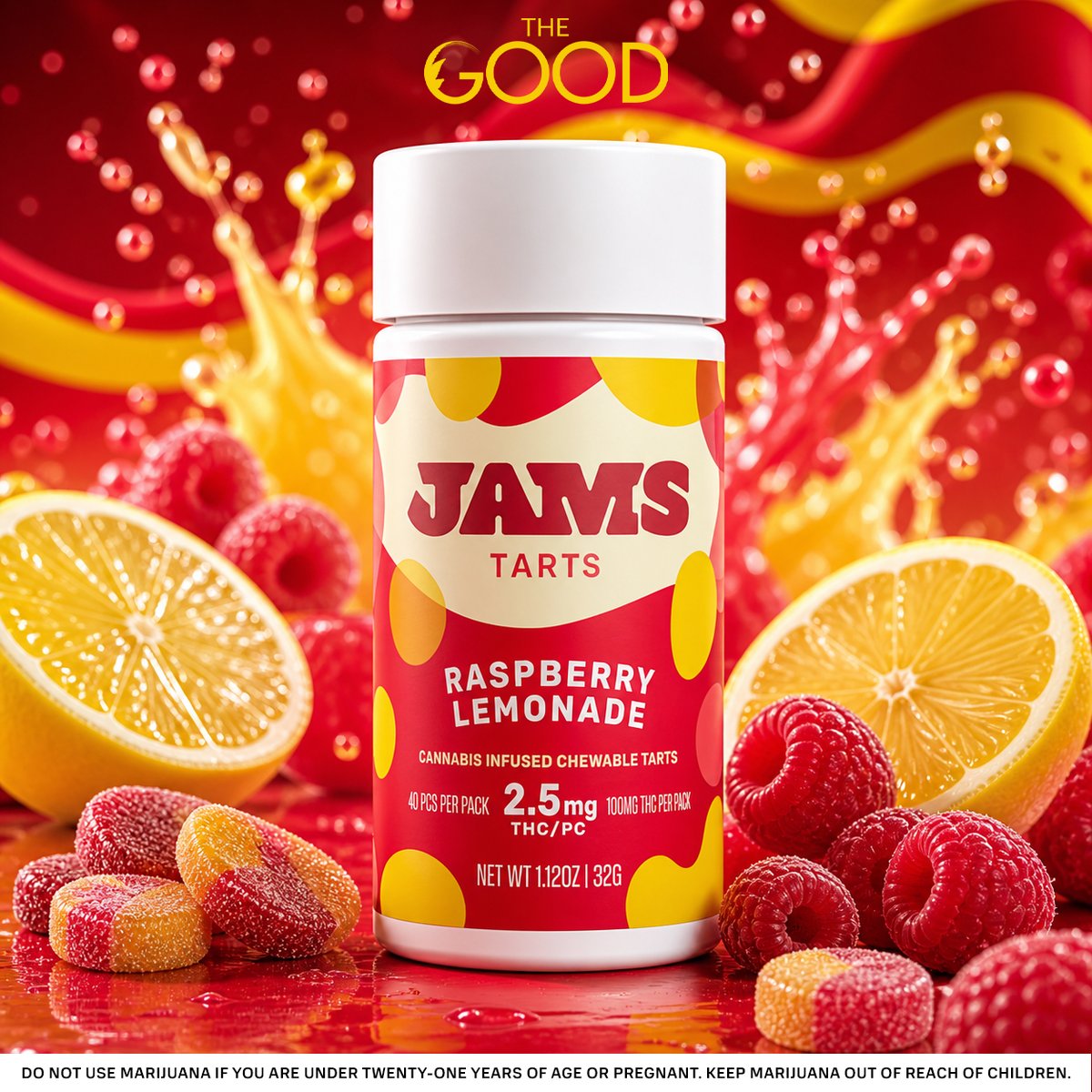 TheGood_AZ's tweet photo. Sweet, tangy, and packed with summertime vibes. 🍋🍓✨

Raspberry Lemonade Tarts blend juicy raspberry flavor with bright citrus zest for the perfect sweet-and-sour treat in every bite.

🍓 Juicy raspberry flavor
🍋 Bright lemonade twist
✨ Sweet & tangy vibes

#TheGoodDispensary #JAMS #RaspberryLemonade #SweetTreats #FlavorForward #GoodVibesOnly #MesaAZ #TheGoodLife