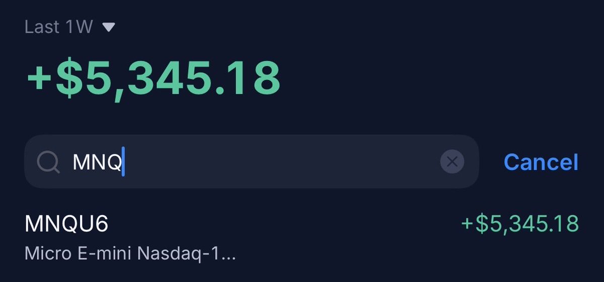 MrZincx's tweet photo. Trading is funny.

I’ve had a phenomenal week on my personal futures account.

Haven’t been doing much on Props.

Took some of the $5,000 profit and bought a TV stand for my anniversary today. https://t.co/8rWKpLquGH