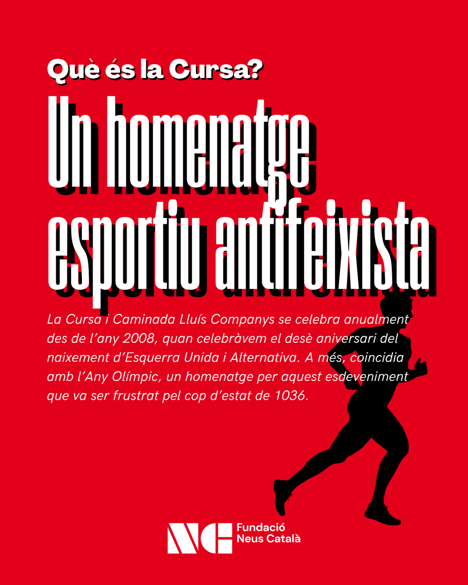 NeusCatala_fun's tweet photo. Saps què és la @cursacompanys?

Guarda't la data: el 24 d'octubre ens veiem a l'Estadi Olímpic! I estigues atent a les activitats que @olimpiadapopular organitza durant aquest mes de juliol. https://t.co/bfGcsJdU0z