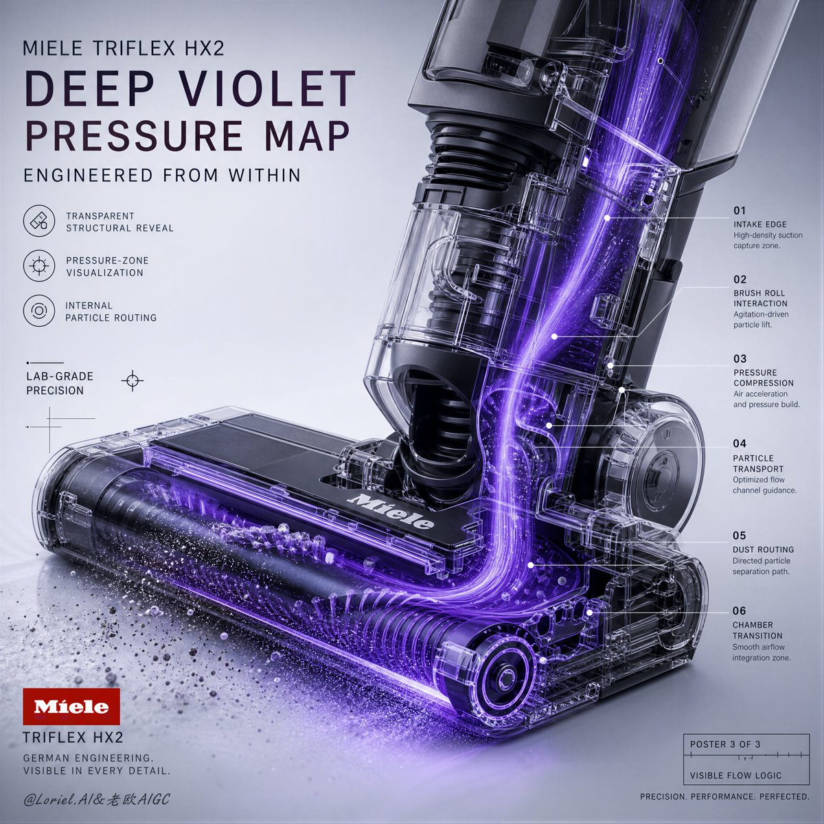 Transparent vacuum engineering cutaway