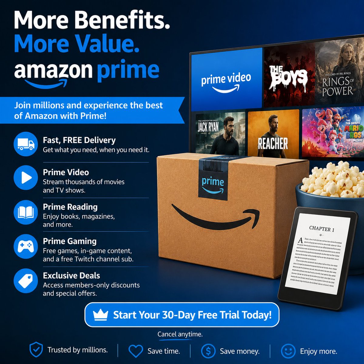 AftgalleyGreg's tweet photo. Now I'm curious...
What's the #1 reason you keep your Prime membership?
👇 Let's hear it.
#AmazonPrime #AmazonDeals #PrimeMember #ShoppingOnline #PrimeVideo #SaveMoney #AmazonFinds #SmartShopping #LifeHacks #DailyDeals https://t.co/mLnT4vA3I0