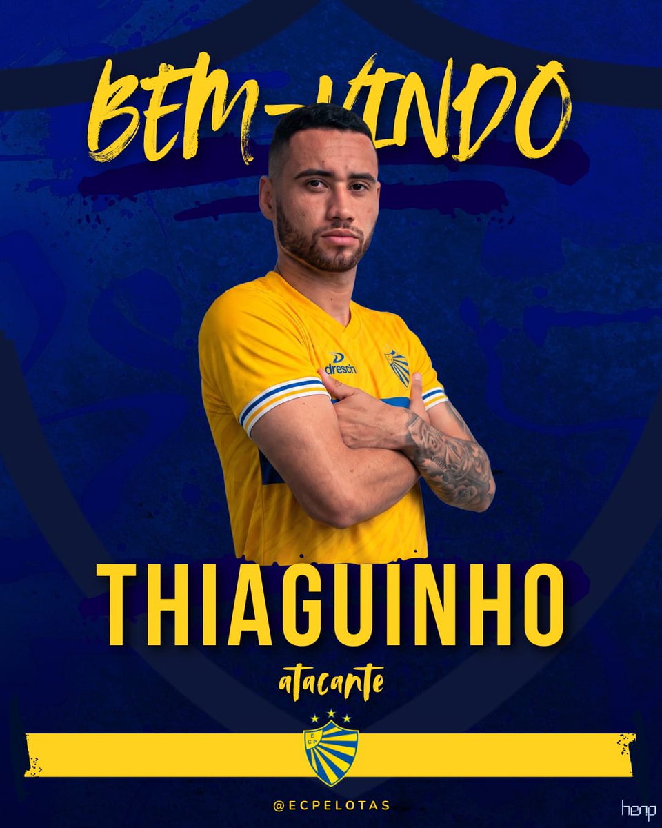 ecpelotas's tweet photo. O ponta-esquerda Thiaguinho, de 27 anos, é o novo reforço do Esporte Clube Pelotas para a disputa da Divisão de Acesso. Ele disputou, por último, a Série D pela Caldense. https://t.co/ndGw1kLDdz